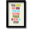 Quadro Decorativo Frase Inspiradora